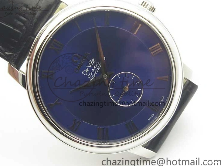 0323 Youthful De Ville Prestige Small Second TWF 1:1 Best Edition Blue Dial on Black Leather Strap MIYOTA 8035